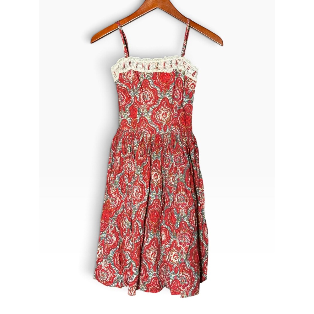 Children's Vintage Dress 1970 Prairie Cottagecore No Size No Brand